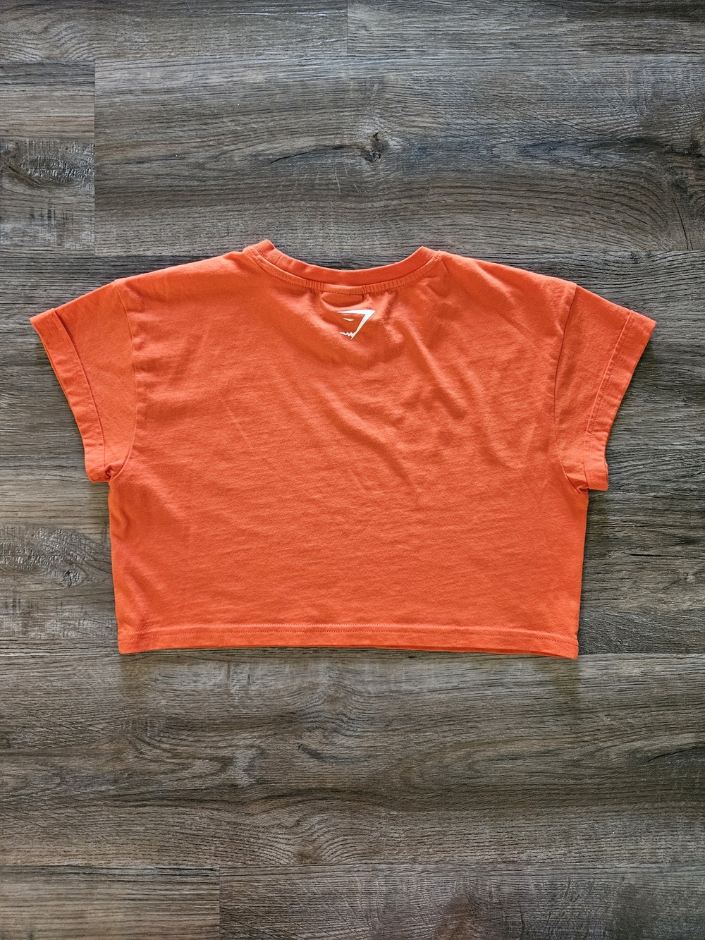 Gymshark Fraction Pepper Red / Orange Crop Top - Picture 6 of 7